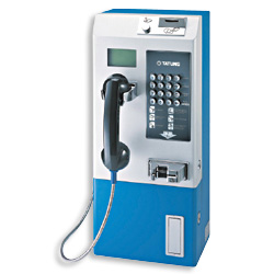 coin and card payphone 