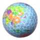 colorful transparence golf ball 