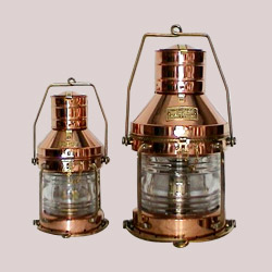 copper nautical light 