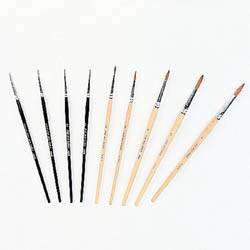 cosmetic brushes, pure red sable. 