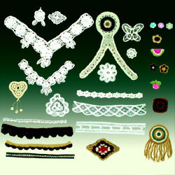 crochet lace motifs