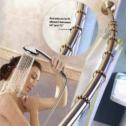 curve shower rod