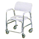 Deluxe Aluminum Shower Chairs ( Swivel Casters)