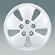 deluxe plastic wheel cover house 