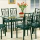 metal dining table and chair