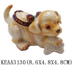 dog trinket box 