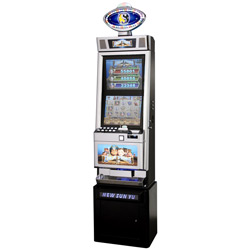 double screen metal slot machine 