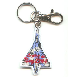 double-sided embroidered patch keychain 