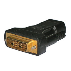 dvi male and hdmi female adapters with gold plated connector