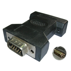 dvi male digital and vga male adapters 