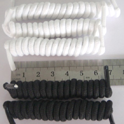 elastic coiled shoelace