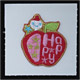 embroidered apple sticker 