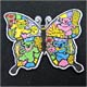 embroidered butterfly iron patch 