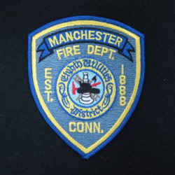 embroidered fire patch