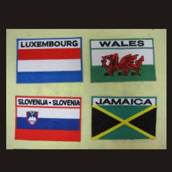 embroidered flag sticker