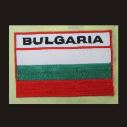 embroidered flag sticker