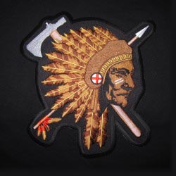 embroidered jacket back emblem