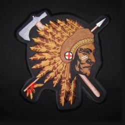 embroidered jacket back emblem 