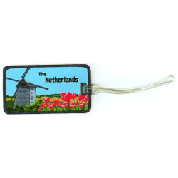 embroidered luggage tag 