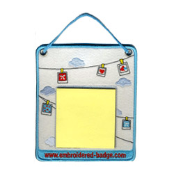 embroidered note pad