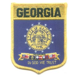 Embroidered Patches (American State Shield)