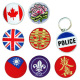 Embroidered Patches, Tinplates, Key Chains