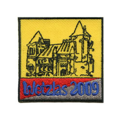 embroidered patches of german town 