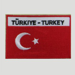 embroidered turkey flag 