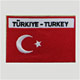 Embroidered Turkey Flags