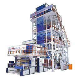 three layer co extrusion high speed inflation machine 