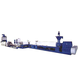 extrusion line for pelletizing