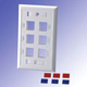 Faceplates With 120 Type And 6 Port