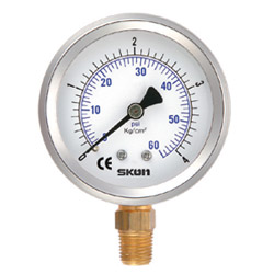 filled bourdon tube pressure gauges