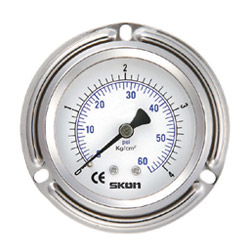 filled bourdon tube pressure gauges