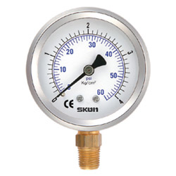 filled bourdon tube pressure gauges