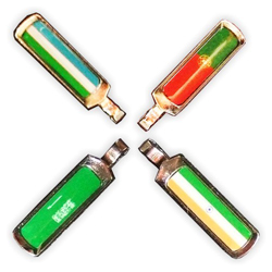 flag zipper pull