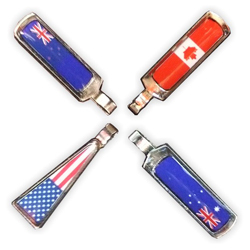 flag zipper pull