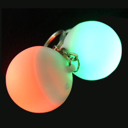 flashing ball with keychains