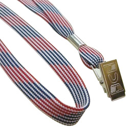 10mm flat lanyard with frosted patterns