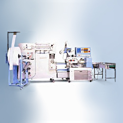 flat type automatic wettowel packing machine