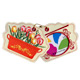 Flower Embroidered Luggage Tags ( Bus Pass Or Stored Value Card Holder)