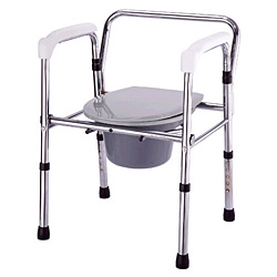 folding steel commodes