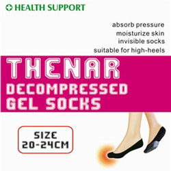 front thenar pressure reduced gel socks