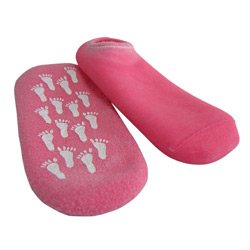 gel-coated moisturizing socks