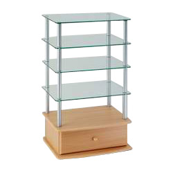 glass stereo shelf 