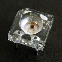 square with 5ф dome 4 lead pure green led 