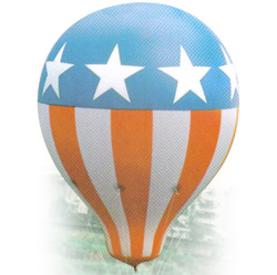 helium hot air balloon shape