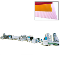 pp polyproyplene hollow profile sheet extrusion lines