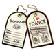 i love france embroidered luggage tags 