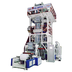 three layers co extrusion high speed inflation machine 